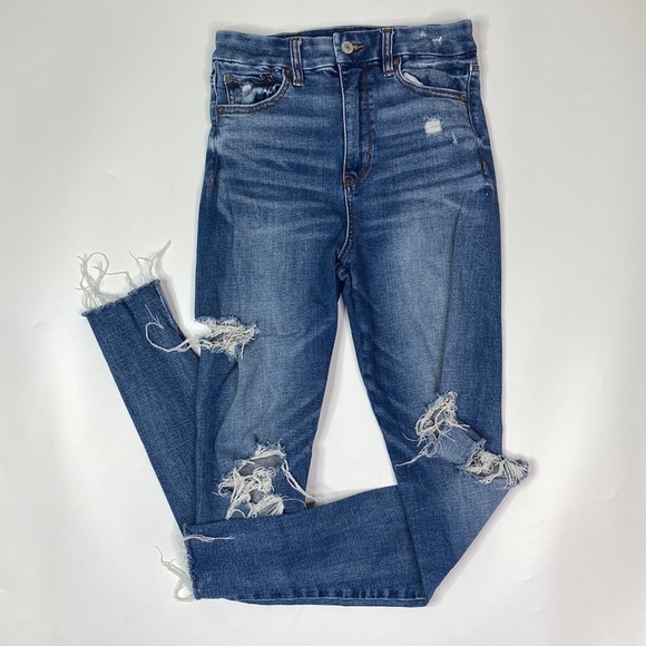 American Eagle Super Stretch Curvy Super High-Rise Jegging Jeans 2 Regular - Picture 1 of 14